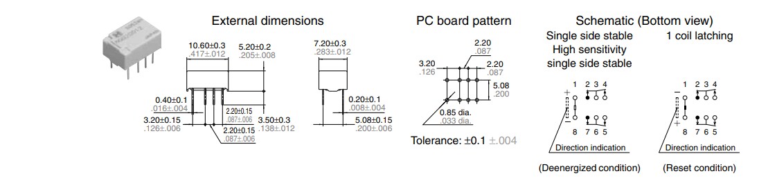 Panasonic Industrial Devices GQ Power Relays (AGQ)